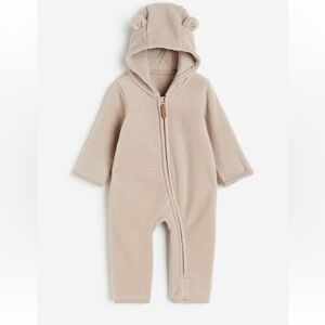 H&M Hooded Fleece Jumpsuit for baby.